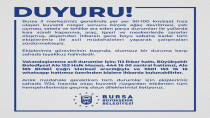 Bursa Büyükşehir Belediyesi lodosa karşı uyardı