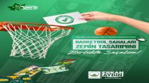 Liseliler basketbol sahası tasarımlarını halkın beğenisine sunuyor