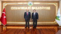 Başkan Erkan Aydın, KKTC 5. Cumhurbaşkanı Ersin Tatar'ı Ağırladı